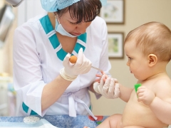 Exames de sangue em crianças