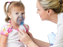 Inhalation with miramistin nebulizer children