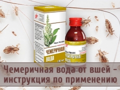 Chemerichna المياه من قمل الرأس في الأطفال