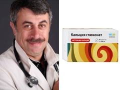 Dr. Komarovsky mengenai kalsium glukonat