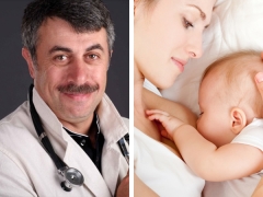 Doktor Komarovsky tungkol sa pagpapasuso