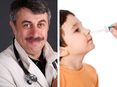 Dr. Komarovsky, Albucid’in çocuklar için burnun içine sokulması hakkında