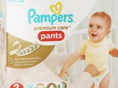 Calcinhas de fraldas Pampers: gama de modelos e tamanhos