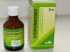 Chlorophyllipt dalam bentuk penyelesaian minyak untuk kanak-kanak