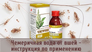 Chemerichna المياه من قمل الرأس في الأطفال