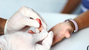 The rate of neutrophils in the blood of children