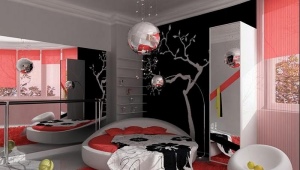 Tapete im Zimmer von Mädchen im Teenageralter