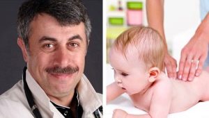 Dr Komarovsky tungkol sa masahe