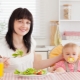 Essen stillende Mutter