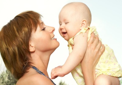 Baby und Mama