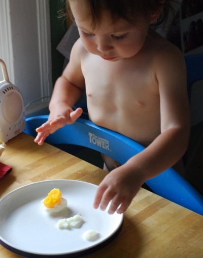 Bayi makan bayi