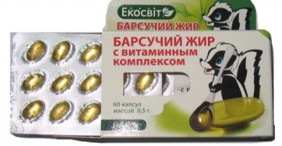 Badger fat capsules