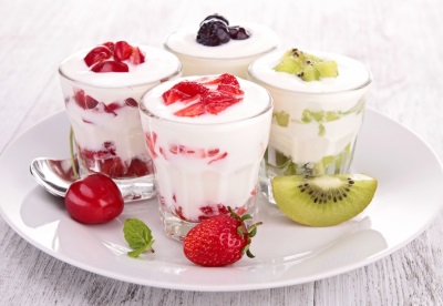 Yogurt with fruit