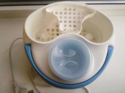 Sterilizer-heater para sa bote 2 sa 1