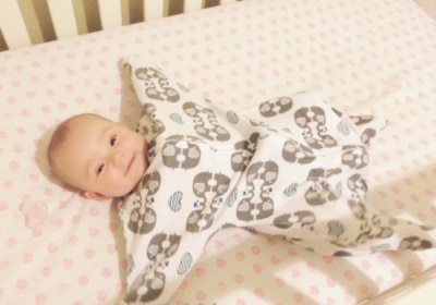 Beg tidur dengan lengan baju untuk bayi baru lahir
