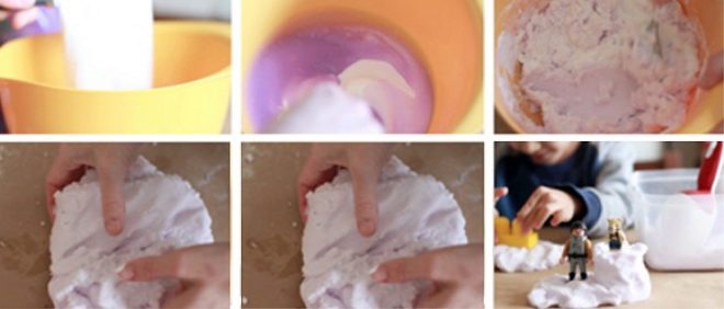 Kinetischer Sand aus Soda